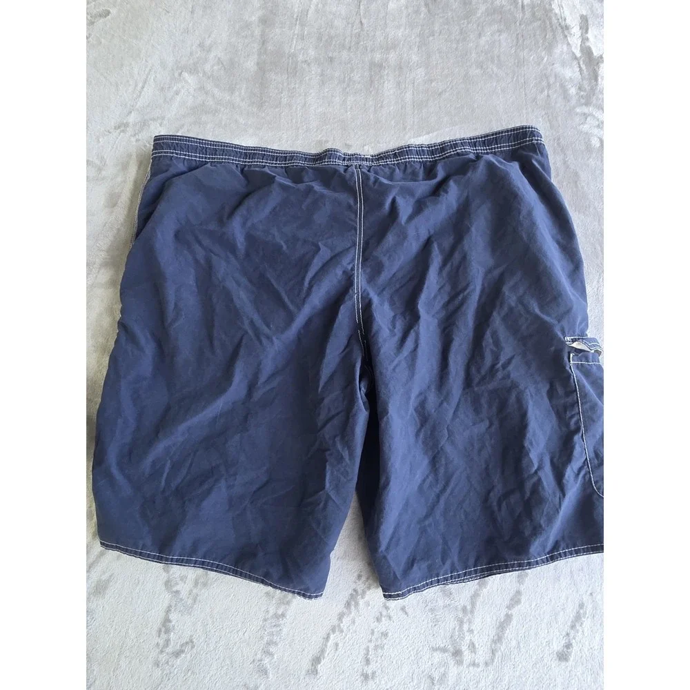 St John's Bay Men's Swim Trunks XXL Navy Blue Board Shorts Mesh Lined Beach